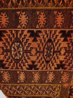 Nomadenteppich Turkestan 198x162 um 1800 (T090)