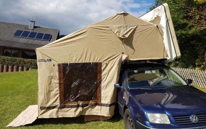 Autocamp Family 190 Dachzelt XXL Familienzelt mit Vorzelt Wie Neu
