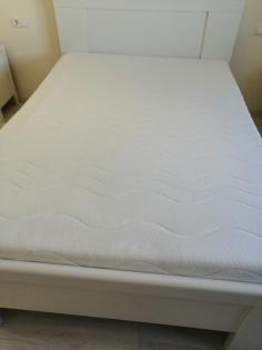 1 Jahres Bett Komfortbett Evelyn 140 x 200 cm mit Lattenrost Alpinweiß