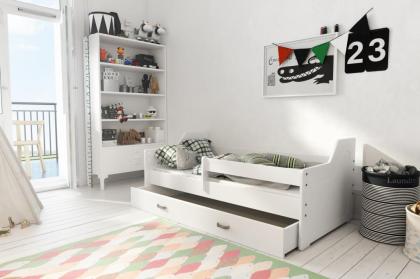 Details zu Bett Jugendbett Kinderbett Babybett mit Schublade und Lattenrost 160x