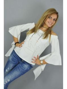 Bluse Damenbluse Damentop Blouse Damenhemnd Top 3/ 4 Ärmel Tunika Pulli LULU neu