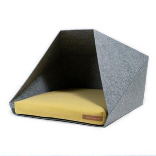 PetPocket Haus mit Matratze im Set - OneSize Dunkelgrau