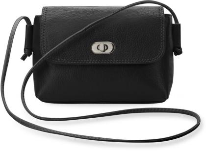 Charmevolle Damentasche kleine Schultertasche schwarz