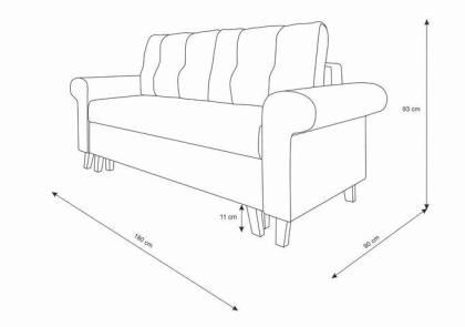 Doppelschlafsofa Wohnzimmersofa Oslo Sofa ausziehbar mit Schlaffunktion