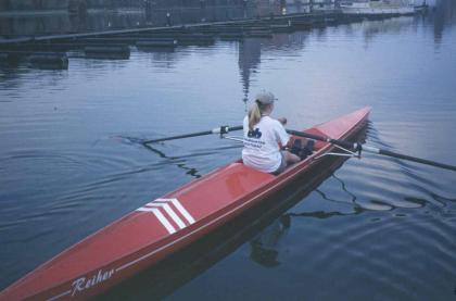 Baumgarten Fun Trainer sportliches Ruderboot mit Rollsitz