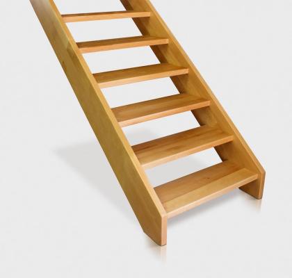 SCHÄTZUNG FREITRAGENDE TREPPEN ZUR SELBSTMONTAGE TYP U, L MASSIVHOLZ BUCHE ESCHE