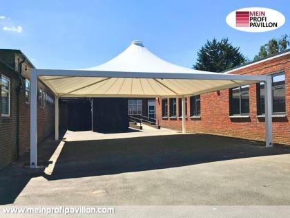 Pavillon 9x9 Überdachung Pagodenzelt Pvc Terrassendach Pergola Terrasse Restaura
