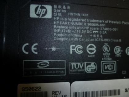 Laptop HP HSTNN-I12C mit Kostenlose Dockingstation , Win USW. Nr. 143