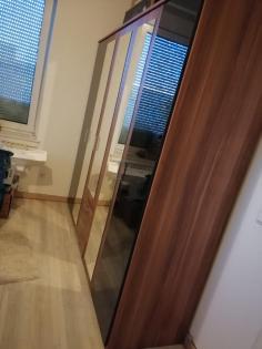 Großer Schlafzimmer Schrank in Walnuss schwarz