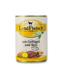 Landfleisch Pur Geflügel & Reis extra mager 400g, Erstbestellung   5 % Rabatt