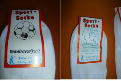 Sport Socke, 2 Bund =8 Paar 5 Euro, G.43 bis 46 / Nr. 68