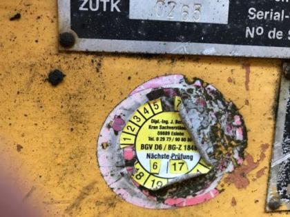 Turmdrehkran LIEBHERR 20 K, Baujahr 1990