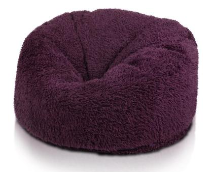 Hülle Bezug Sitzsack Island Mini Shaggy ohne Füllung weich Sitzkissen Hocker