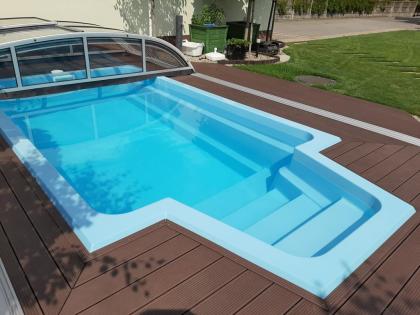 Schwimmbecken mit Filtration-Set, Gartenpool CARIBIC 5, 5 x 2, 8 x 1, 4 m