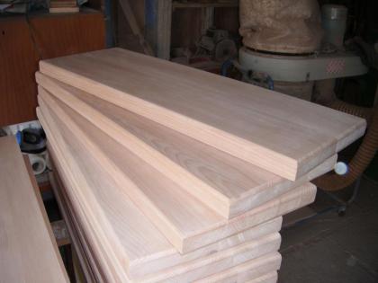 HOLZTREPPENSTUFEN STUFEN HOLZBELEG BETON EICHE ESCHE BUCHE UNLACKIERT 85x28x4cm 