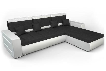 Sofa Couch Ecksofa Eckcouch Schlaffunktion Bettkasten - LAMBRO