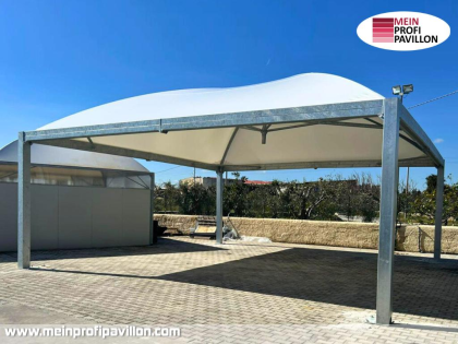 Pavillon 8x8 Überdachung Pagodenzelt Festzelt Pvc Terrassendach Pergola Terrasse