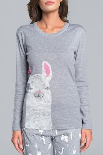 Nachtwäsche Pyjama mit Lama-Motiv - IF PERU