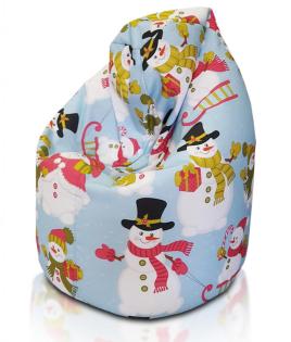 Sitzsack Geschenk vom Weihnachtsmann Sako Modern Schneemann Rakete