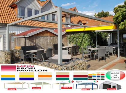 Pergola 3x3 Pavillon Zelt Restaurant personalisierte Farbe Stahl Pvc Café Garten