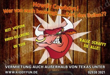 Bullriding - Bullenreiten  mieten 