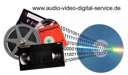 Audio, Video, Super 8, Normal 8 und 16mm Film digitalisieren vom Profi