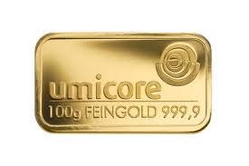 100g Gramm Goldbarren von Heraeus + Zertifikat 999, 9/1000 Gold Heraeus