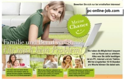 Arbeiten von zu Hause aus. In Voll- oder Teilzeit Mit einen Online-Nebenjob