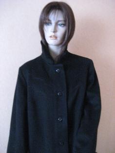 Damenmantel Gr.44 in schwarz