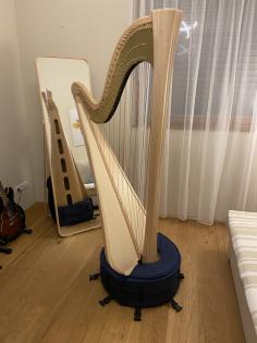 Harfe - Doppelpedalharfe - Daphne 47SE - Ahorn natur - TOP-Zustand