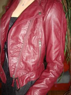 Lederjacke in Gr. 38 von H&M