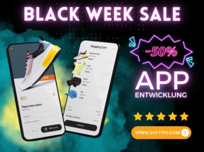 ? Dein exklusives Black Week-Angebot: 50% Rabatt auf App-Entwicklung