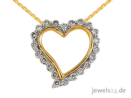 Valentinstag - Geschenke mit Herz, Halsschmuck, Kette mit Herz Anhänger, Collier