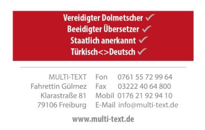 MULTI-TEXT Übersetzungen & Dolmetscherservice