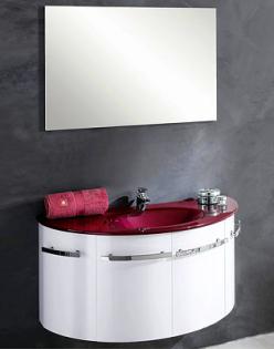 Modernes Badmöbel Manhatten mit Spiegelschrank