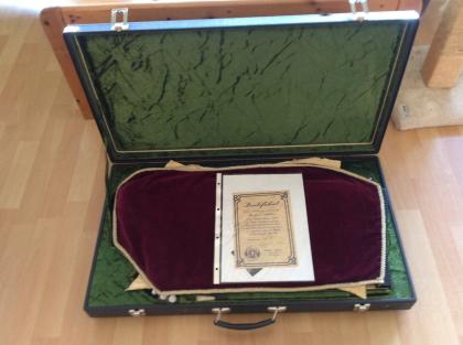 Harfenzither Manfred Althaus 1991 42 Saiten Zertifikat