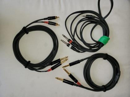 Kabel Set 12-tlg. für Musikinstrumente, Keyboard, PA, Recording