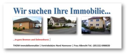 Horn o. Borgfeld: Einfamilienhaus zum Kauf gesucht - mit Garten und Garage.