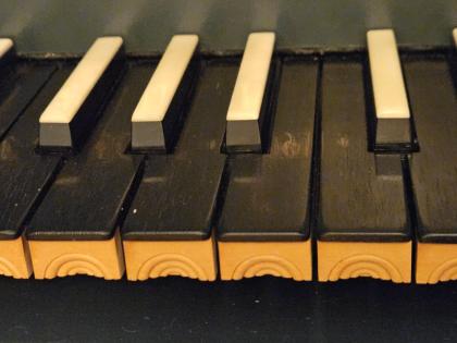 Sehr schönes Cembalo Georg Zahl Me Fecit 1991 mit Gemälde