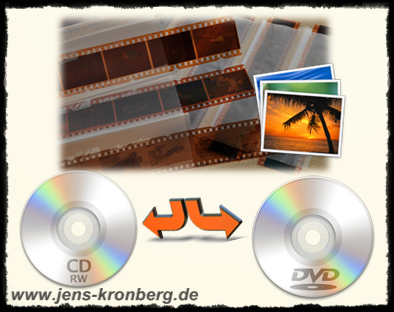 Negative scannen in hoher Auflösung und auf  CD oder DVD brennen