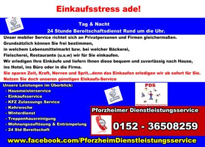 Einkaufsservice und  Lieferservice Pforzheim & Enzkreis