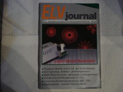 Elektronik Zeitschrift ELV-Journal mit Platinenfolien