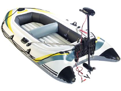 Schlauchboot MIT MOTOR! Perfekt für Urlaub/Camping/Fischen/Angeln/Outdoor/Bundes