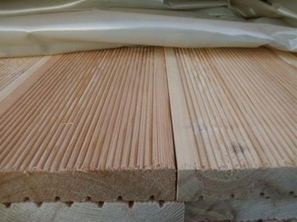 16 m2 Holzterrasse Komplettset Terrassendielen Sibirische Lärche inkl. Lieferung