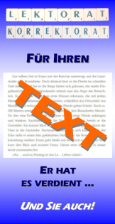 Lektorat, Korrektorat, Textcoaching zu fairen Preisen