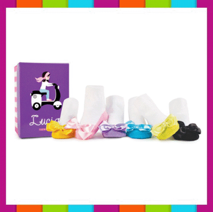 6er Paar Babysocken im Ballerina-Stil  für Mädchen (Trumpette Lucia)