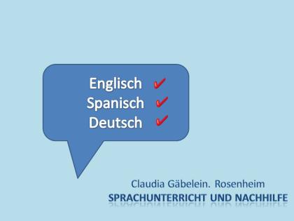 Erfolgreiche Nachhilfe in Englisch, Spanisch und Deutsch
