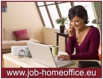 Selbstständig arbeiten von zu Hause im Home Office, Online Job