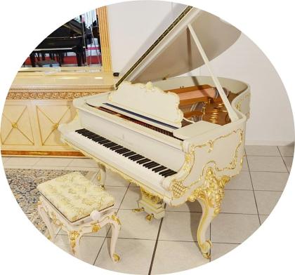 STEINWAY & SONS Flügel Modell M-170 Louis XV Skizze