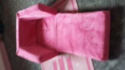 Kinder Plüschsessel Prinzessin in Rosa
